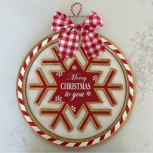 MERRY CHRISTMAS TO YOU Ornament Sign